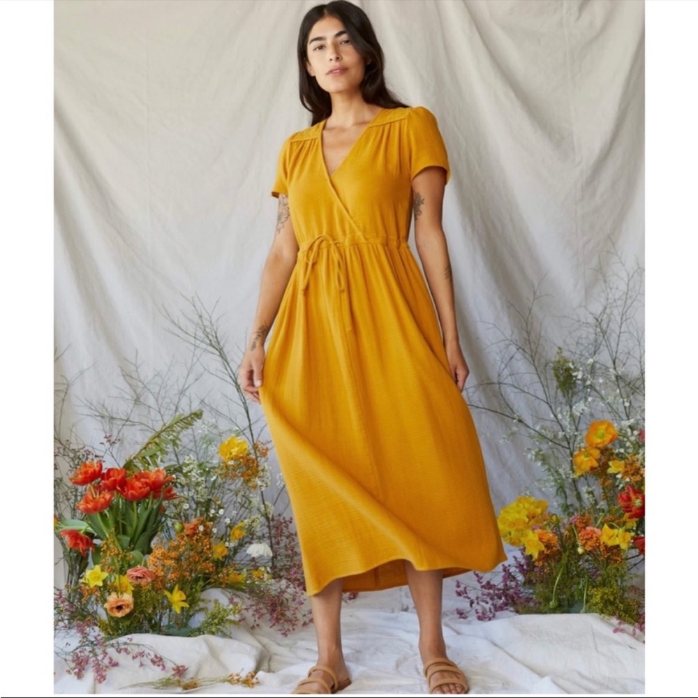 Christy Dawn Mustard Yellow Dress